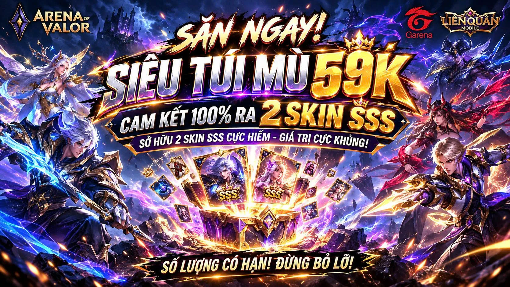 100% Ra Acc Có Trên 2 Skin SSS