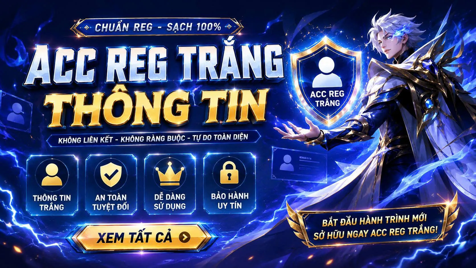 Acc Reg Trắng Thông Tin